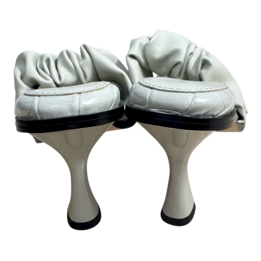Circus NY by Sam Edelman Slade White Ruffle Slide Sandals Size 7.5 Heels - Picture 6 of 7